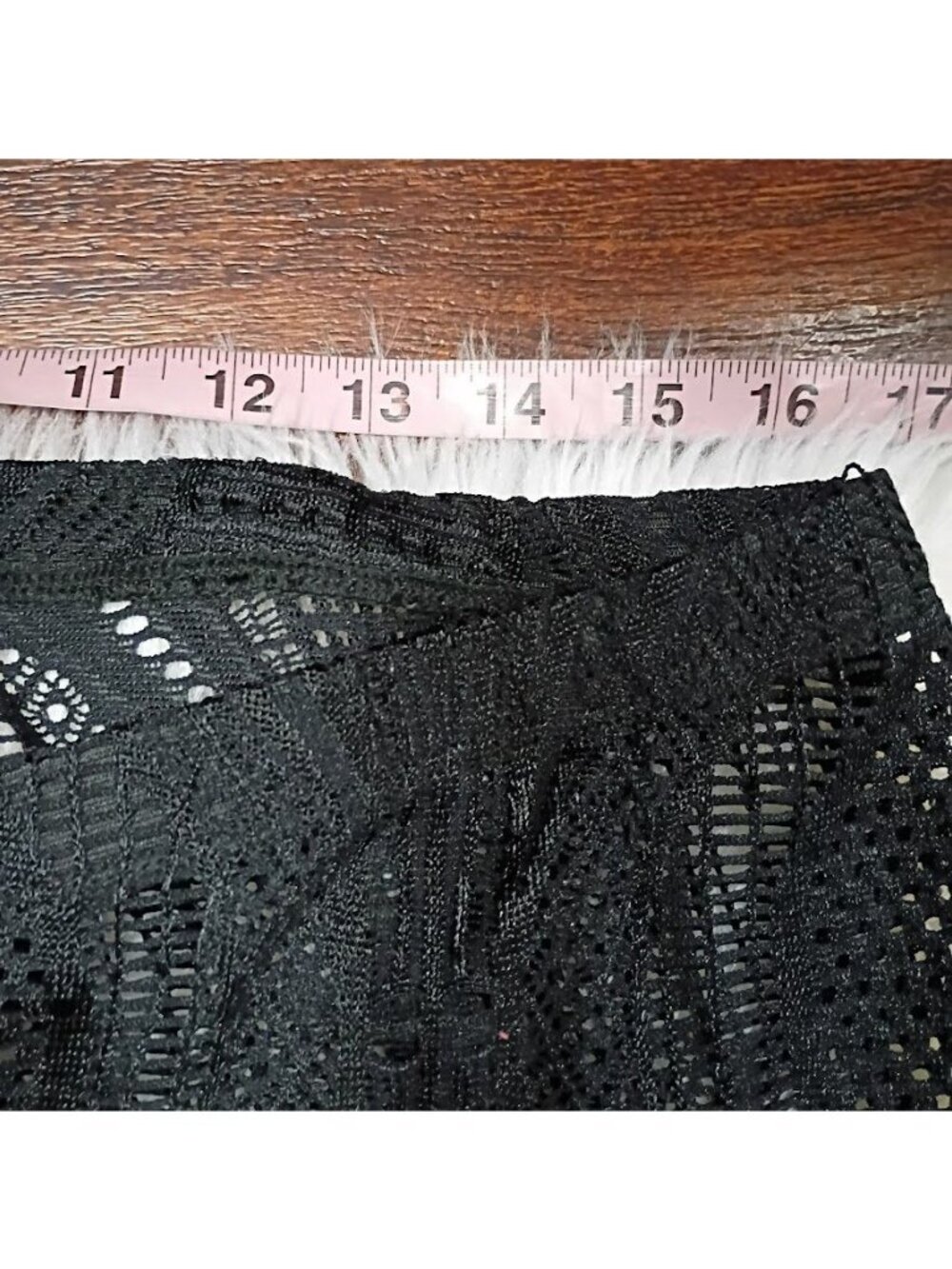 Vertigo Paris XL Black Mesh Lace Pants Whimsy Boho Resortwear Lace - Picture 6 of 13